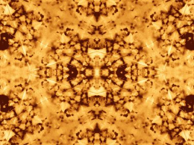 Ochre Ogee Seamless. Kravat boyası tasarımı. Sarı Soyut Yazdırma. Yakılmış soyut boya fırçası. Yer Yağı Mürekkebi. Kahverengi Graffiti Tarzı. Parlak Fırçalı Doku. Kabile Huysuzluğu Efekti.