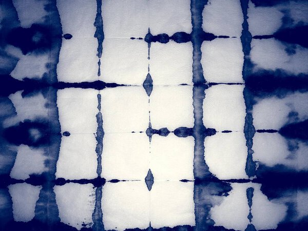 Indigo Dyed Art Batik. Sky Dirty Background. Cloud Abstract Print. Water Graffiti Grunge. Bright Stylish Texture. Blur Ink Texture. Indigo Aquarelle Texture. Blue Dyed Fabric Art.