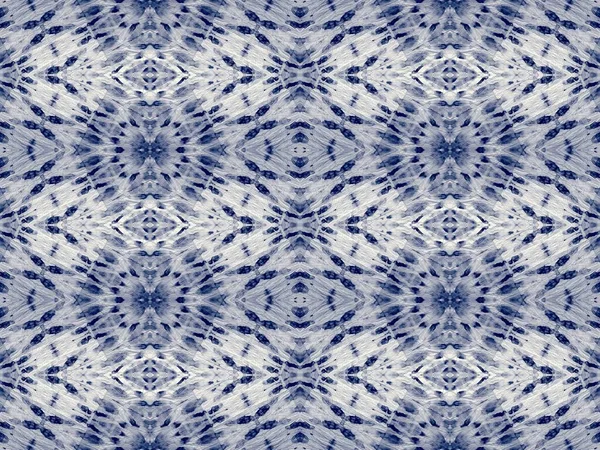 Blue Tie Dye Banner Blue Gradient Pattern Denim Dirty Art — Stock Photo, Image