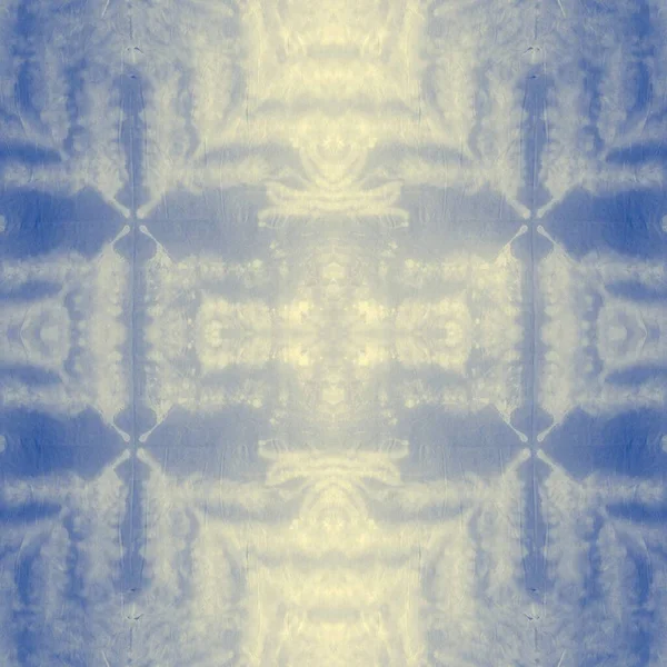 Blue Tie Dye Art Blur Geometric Motif Indigo Dirty Art — Stock Photo, Image
