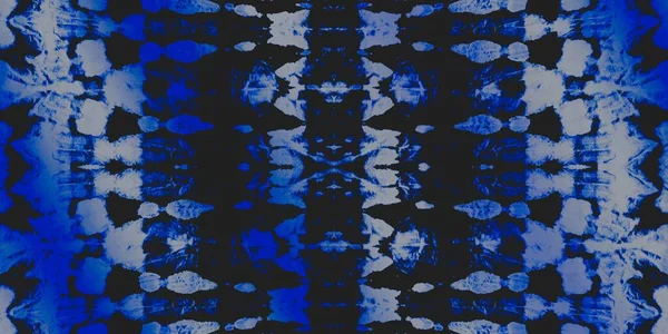 White Creative Tie Dye Blue Repeating Chevron Black Snowy Grungy — Stockfoto