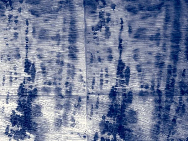 Indigo Tie Dye Pattern Sky Grunge Background Tinta Aquarela Água — Fotografia de Stock