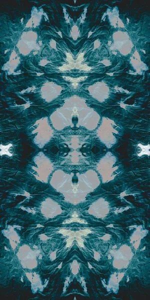 Azúrkék Mosott Nyakkendő Festék Király Geometrikus Ékzár Éjt Mocskos Sötétség — Stock Fotó