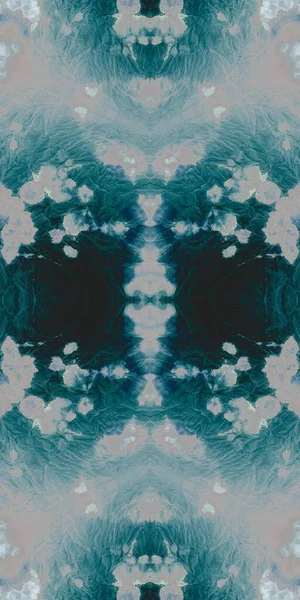 Black Tie Dye Grunge Cyan Seamless Banner Nacht Fleck Künstlerische — Stockfoto