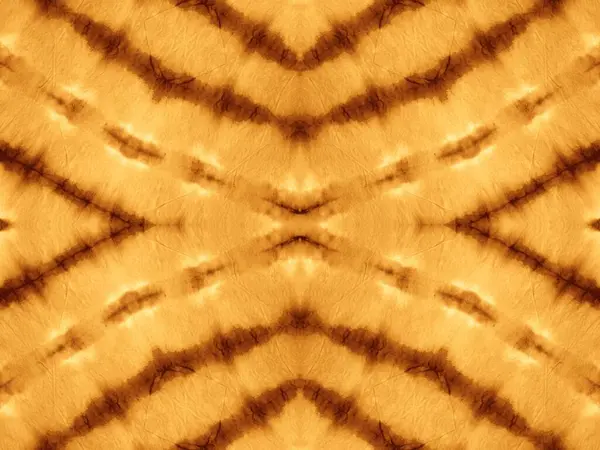 Gold Chevron Ornament Ethnisch Gefärbte Kunst Ocker Aquarell Textur Papierabstrakter — Stockfoto