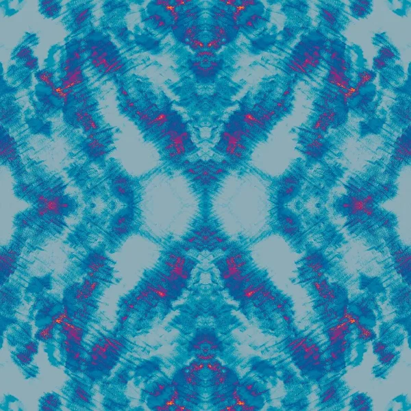 Padrão Arte Tingido Azul Design Texturizado Branco Motivo Repetição Nevado — Fotografia de Stock