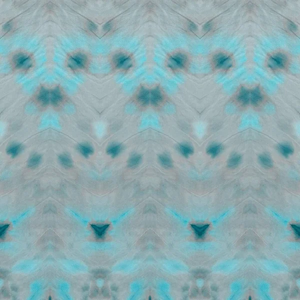 Grijze Aqua Tie Dye Stripes Ijsgrungy Effect Water Abstracte Print — Stockfoto