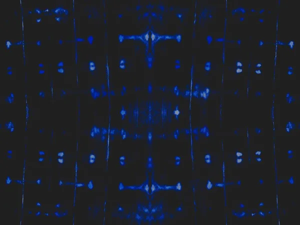 ナイト ストリップ アイス万華鏡タイル ブラックライト効果グランジ 古い抽象水彩画 雪の謎のスタイル インディゴブラシ素材 ブルースパークルペイント デニムブルー バナー — ストック写真