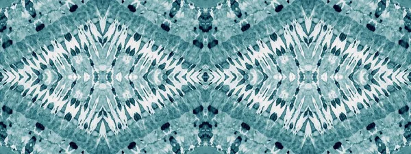 Snow Tie Dye Design Light Traditional Art Cyan Brushed Textile — Stockfoto