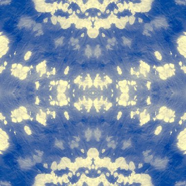 Gökyüzü Yaratıcı Kravat Boyası. Mavi Geometrik Tekrarlama. İndigo Kirli Sanat Kanvası. Su Kova Fırçası. Bulut Modern Sanat Tarzı. Çamaşır suyu fırçası boyası. Deniz stili kağıt. Donanma Suluboya Yazdırma.