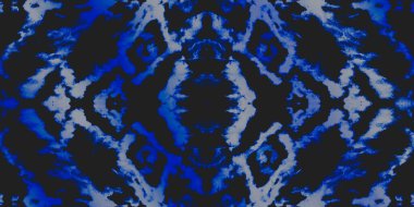 Siyah Yıkanmış Kravat Boyası. Mavi Süslü Fayans. Gece Karlı Sanatsal Çamur. Eski soyut doku. Leke Uzay Boyası. Rustik stil malzemesi. Kar Fırçası Boşluğu. Beyaz Karlı Arkaplan. 