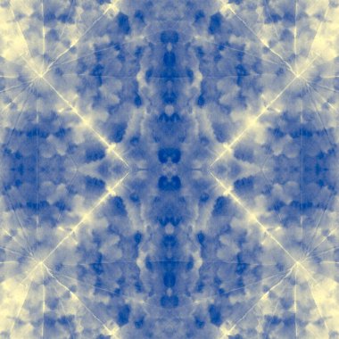 Görüntü Boyalı Sanat Batik. Gökyüzü Geometrik Süslemesi. Kirli İndigo Suluboya. Bulut Kova Boyası. Su Halkı Sanat Tarzı. Açık mürekkep boyası. Deniz Fırçası Malzemeleri. Donanma Kova Fırçası.