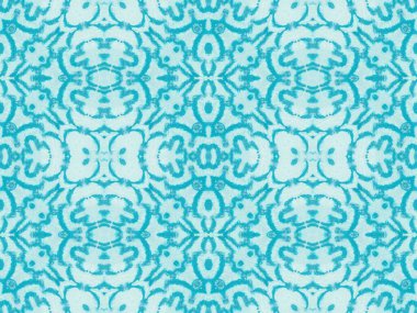 Azure Cyan Fırçalı Kağıt. Ogee Tile 'ın suyu. Mavi Ikat Etkisi. Pembe Geometrik Döşeme. Ikat Geleneksel Sanat. Asit Halk Yağları Fırçası. Gül sanatsal kravat boyası. Mavi Kova Rengi