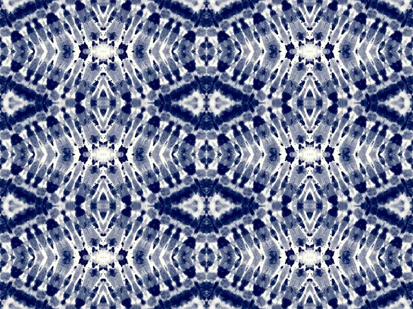 Blue Washed Tie Dye Färgade Denim Brush Paint Flottans Sömlösa — Stockfoto