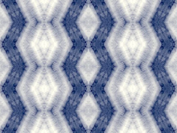 Navy Tie Dye Art Texture Brossée Denim Bleu Ornement Ethnique — Photo