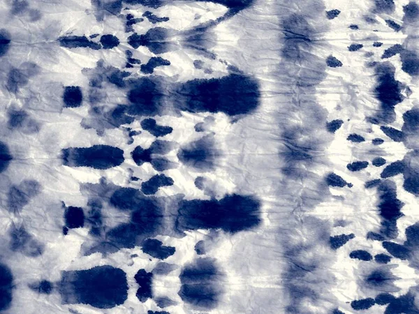 Indigo Dyed Fabric Ink. Blue Dyed Dirty Art. Water Abstract Aquarelle. Cloud Graphic Dyed. Light Oil Ink. Blur Brushed Texture. Indigo Watercolor Print. Sea Tie Dye Design.