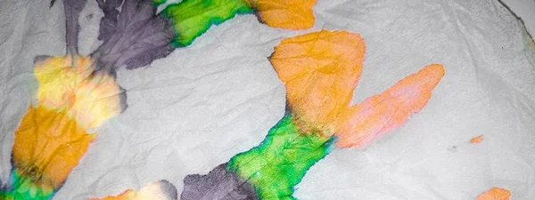 Rose Artistic Tie Dye Hippy Watercolor Ink Green Dirty Art — Fotografia de Stock