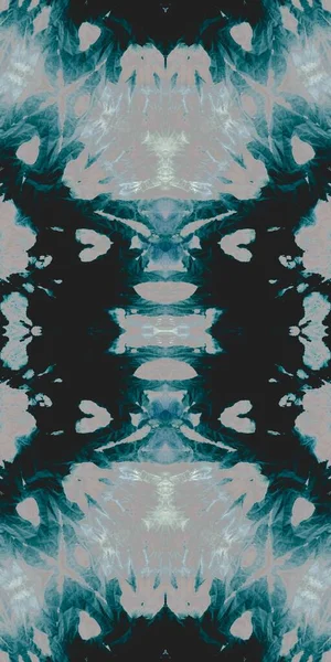 Kék Művészi Nyakkendő Festék Kék Díszcserép Fehér Foltos Grunge Sötétség — Stock Fotó
