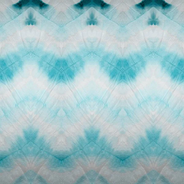 Blue Tie Dye Design Ice Dirty Winter Art Cetak Warna — Stok Foto