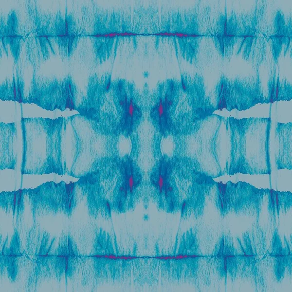 シアン エスニック コールド テクスチャ ブランク 雪の幾何学的な繰り返し クールなオレンジダーティアート効果 Azure Abstract Print — ストック写真