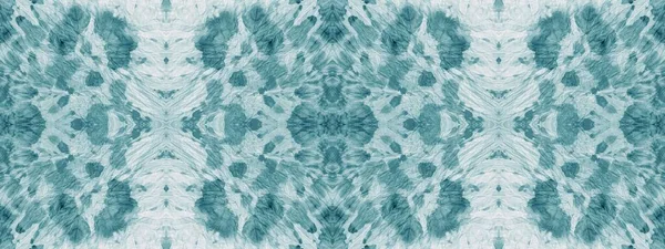 Snow Tie Dye Batik Bright Modern Style Cyan Folk Oil — Stock Fotó