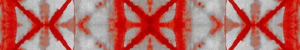 Rood Geometrische Naadloos Death Tie Dye Design Vuile Kunst Banner — Stockfoto