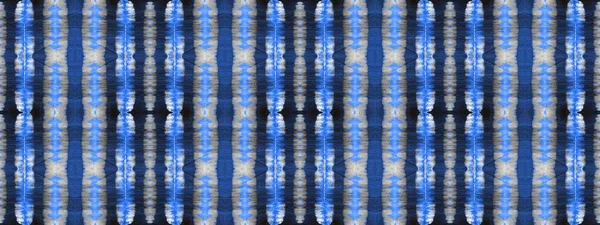 Denim Tie Dye Print Seda Escovada Cinzenta Motivo Geométrico Azure — Fotografia de Stock