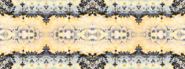 Sunny Seamless Banner Dark Tie Dye Seamless Grey Abstract Watercolor — Stock Fotó