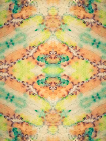 Folk Geometric Seamless Impressão Aquarela Tribal Ornate Dirty Art Canva — Fotografia de Stock