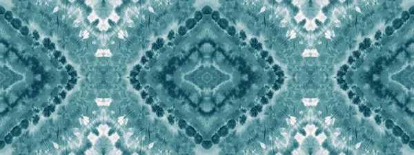 Könnyű Nyakkendő Festék Textúra Cyan Ecset Anyag Világos Geometriai Ékzár — Stock Fotó