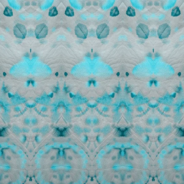 Azul Cinza Tie Dye Print Icy Artistic Canva Água Abstrato — Fotografia de Stock