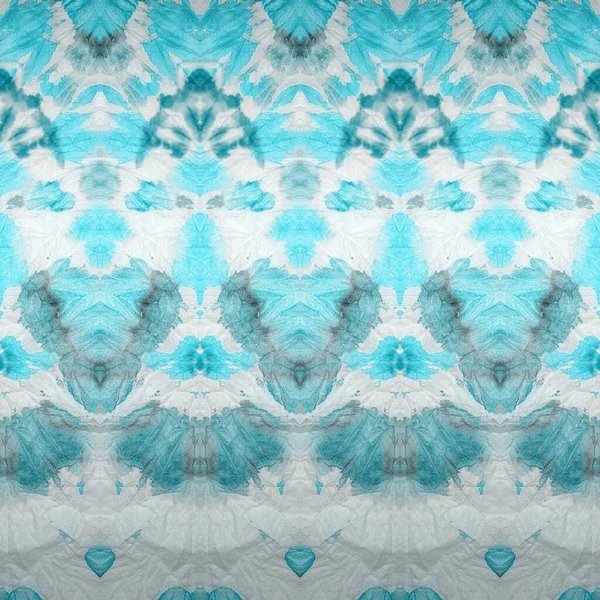 Blue Snow Dyed Art Batik Sky Winter Zigzag White Winter — Stock Fotó