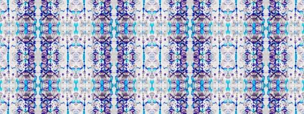 Blue Folk Oil Ink White Geometric Seamless Red Effect Grunge — ストック写真
