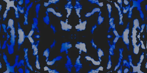 Encre Tissu Teint Denim Ornement Spatial Black Snowy Grunge Darkness — Photo