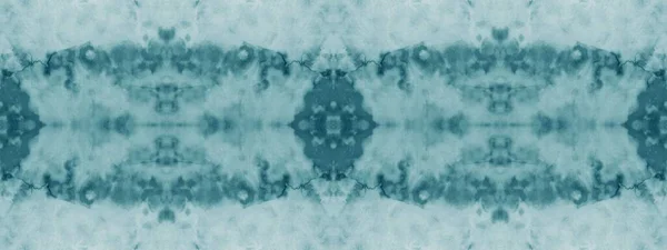 White Tie Dye Pattern Light Brushed Material Azure Geometric Motif — Stockfoto