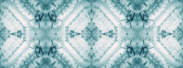 Αζούρ Καλλιτεχνικός Δεσμός Ντάι Μπλε Γεωμετρικό Κεραμίδι Φαινόμενο Της Λευκής — Φωτογραφία Αρχείου