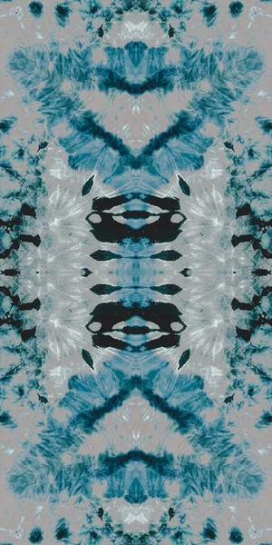 Blue Tie Dye Grunge Motivo Repetidor Gelo Escuridão Grunge Frio — Fotografia de Stock