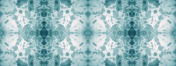 Snow Tie Dye Stripes Cyan Repeating Pattern Light Dirty Art — Stock Photo, Image