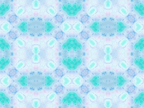 Aqua Cyan Szczotkowane Tekstury Delikatna Ornament Etniczna Różowa Brudna Sztuka — Zdjęcie stockowe