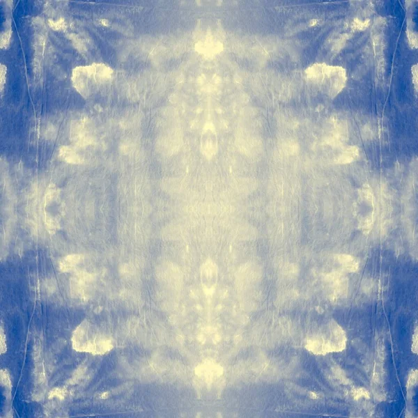 Sea Tie Dye Grunge Blur Modern Ogee Tile Bannière Art — Photo