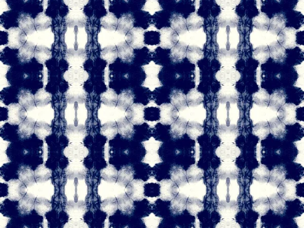 Denim Tie Dye Pattern Indigo Shibori Ink Ink Brushed Pattern — Stock Photo, Image