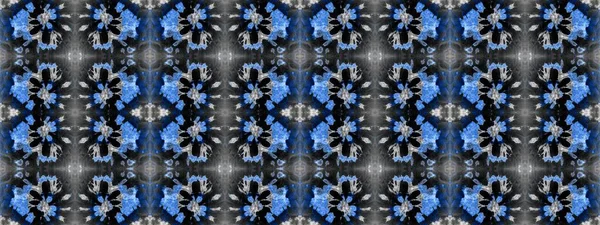Rayas Tinte Lazo Azul Textil Cepillado Azul Negro Azulejo Moderno — Foto de Stock