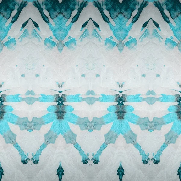 Aqua Tie Zigzag Noir Sky Grungy Effect Texture Abstraite Azur — Photo