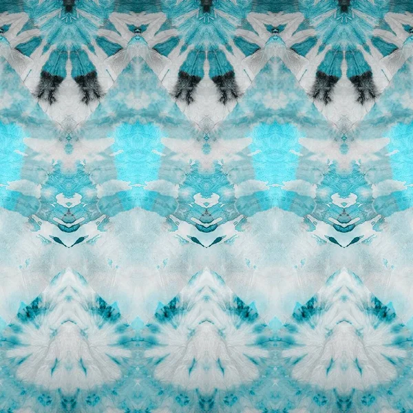 Aqua Tie Dye Design Gris Sky Xmas Aquarelle Impression Aquarelle — Photo