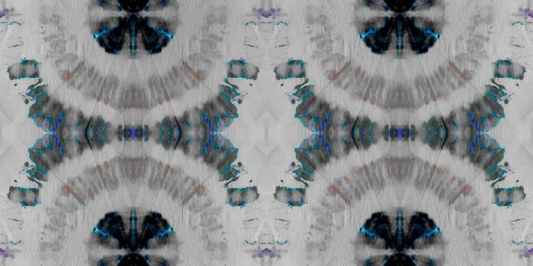 White Tie Dye Print Flottans Geometriska Motiv Blue Grunge Bakgrund — Stockfoto