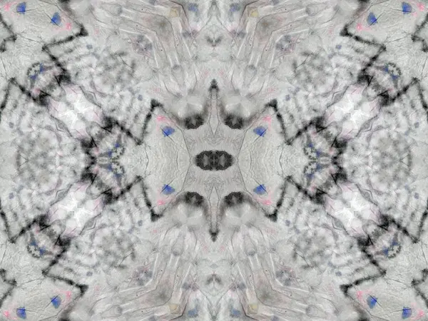 民间Ogee无缝线 华丽的Tie Dye族 艺术的卡瓦 色彩艳丽的水族纹理 非洲现代风云 刷过的材料 水刷纹理 居家无缝子子子扎 — 图库照片