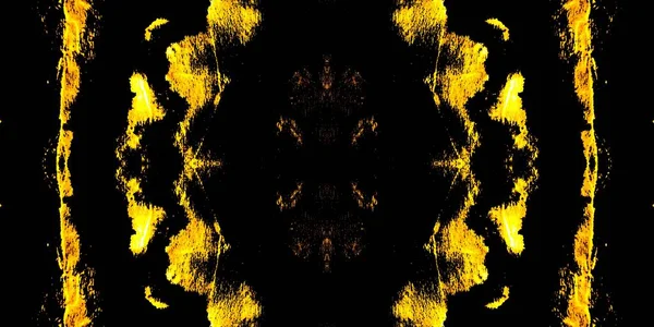 Papel Escovado Amarelo Hell Tie Dye Stripes Impressão Abstrata Faísca — Fotografia de Stock