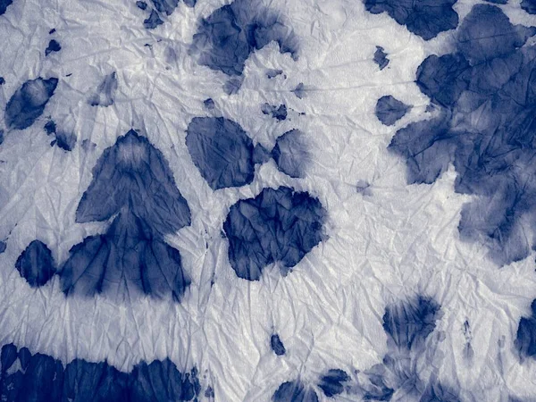 Indigo Yıkamalı Kravat Boyası Mavi Dirty Art Banner Suluboya Baskı — Stok fotoğraf