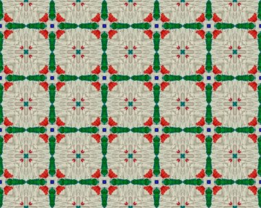 Aquarelle Geometrik Patern Boho. Özbek Süs dokusu. Yeşil Özbekistan Mozaik X. Mavi Süslü Etnik Tekrarlama. Gri Etnik Fayans. Kırmızı Çiçek Döşemesi. Kabile Geometrik Batik Yazdırma.