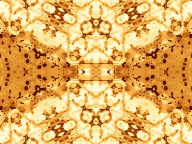 Kahverengi döşeme. Kravat boyası baskısı. Sarı Kova Boyası. Bokeh Soyut Suluboya. Deri yağlı mürekkep. Ochre Graffiti Grunge. Clay Fırça Boyası. Hasarlı Boyalı Kirli Sanat.